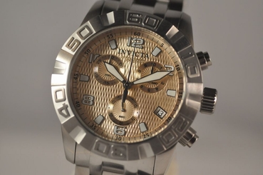 New Mens Invicta 11455 Pro Diver Grand Swiss Chronograph Steel Watch 886678114559