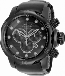 20222 Invicta Reserve 52mm Venom Swiss Quartz Chronograph Leather Strap Watch