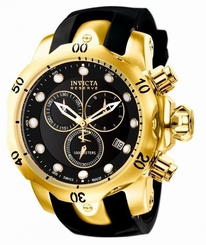 NEW Invicta 6112 Reserve 52mm Subaqua Venom Swiss Made Chrono 18K Gold IP Watch
