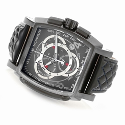 90100 Invicta Tonneau S1 Rally Swiss Made Quartz Chronograph Leather Strap Watch