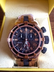 NEW Invicta Bolt Men's 5628 Reserve Collection Rose Gold-Tone Chronograph Watch