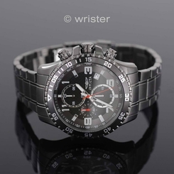 Invicta Specialty Chronograph Gunmetal Ion-Plated SS Grey Black NEW Mens Watch !
