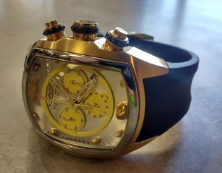 Invicta 10068 Lupah Revolution Gold Black Swiss Chronograph 47mm Mens Watch