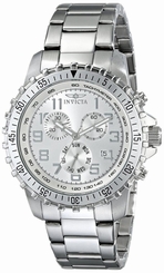 Invicta Men's 6620 II Collection Chronograph Stainless Steel Silver Dial Watch 843836066204
