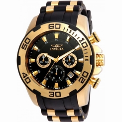 INVICTA MEN'S PRO DIVER 50MM SILICONE BAND STEEL CASE QUARTZ WATCH 22340