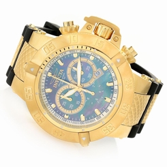 90129 Invicta 50mm Subaqua Noma III Swiss Quartz Chronograph Black Strap Watch