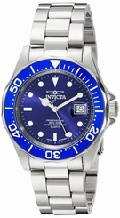 New Mens Invicta 9308 Pro Diver Blue Dial Steel Bracelet Watch 843836093088
