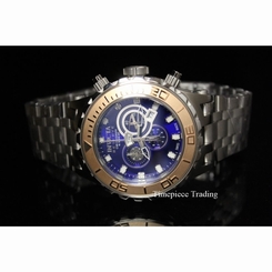 Invicta Subaqua Reserve Quartz Chronograph Blue Dial Stainless Steel Men's Watch