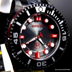 Mens Invicta Grand Pro Diver Generation II Black Red NH35A Automatic Watch New