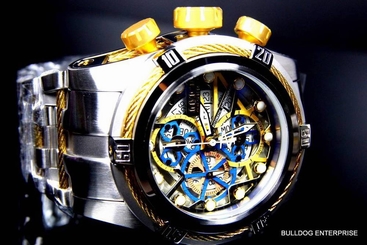 Mens Invicta Reserve Bolt Zeus Steel Swiss Automatic Selita SW500 Watch New