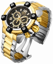 New Mens Invicta 15825 Grand Arsenal Swiss Chronograph Black Dial Watch