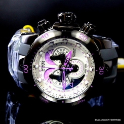 Men Invicta Reserve Venom Swiss Made Master Calendar Purple White Watch New