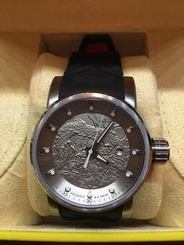 Men's INVICTA Yakuza Silver Dragon Automatic WATCH 15862 Black & Red Strap