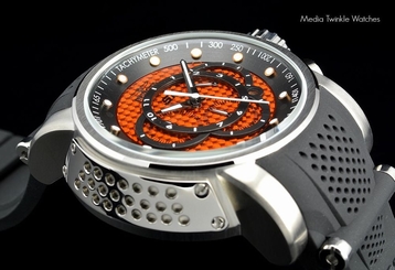 New Invicta S1 Rally Quartz Chronograph ORANGE Dial Black Polyurethane Watch