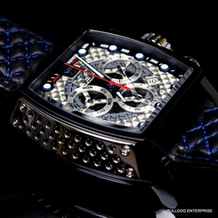 Invicta S1 Rally JT Jason Taylor Tonneau Blue Limited Ed Chrongraph Watch New