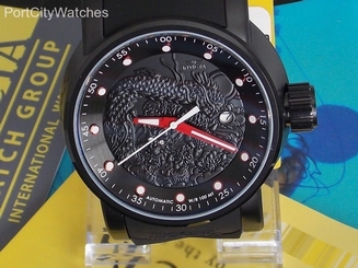 Invicta Men's S1 Yakuza Dragon Automatic Black SSteel Black Silicone Strap 18213