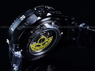 New Invicta 300M Triple Black Combat Grand Diver Automatic 3D Case & Dial Watch