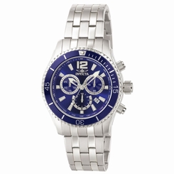 INVICTA MEN'S 45MM CHRONOGRAPH SILVER STEEL BRACELET & CASE QUARTZ WATCH 0620 843836006200