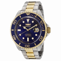 New Invicta F0067 Mens Automatic Blue Dial Two Tone Steel Watch! 722631064717