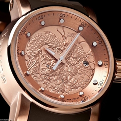 Invicta Men S1 Yakuza Dragon NH35A Automatic 18K Rose Gold IP Stainless St Watch