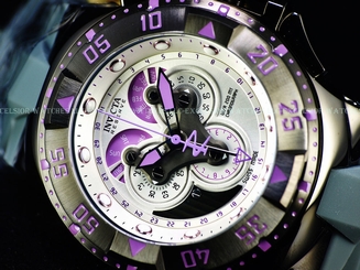 Invicta $1995 Orchid Excursion SWISS MADE Master Chrono 5040F Gunmetal SS Watch