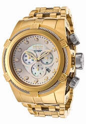 NEW Invicta Reserve 52mm Bolt Zeus Swiss Movt Quartz Chronograph Gold Tone 12743