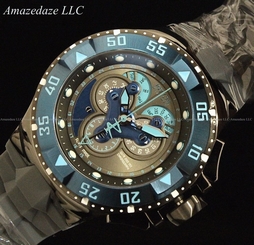 Invicta Reserve Swiss Made Excursion Master Calendar Chronograph SS Watch