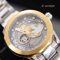 Men's Invicta Disney Automatic Gold Skeleton Limited Edition Mickey Mouse Watch