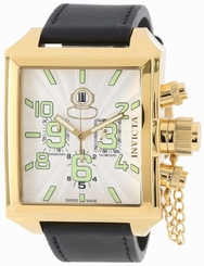 Invicta Men's Square Russian Diver Gold Plated SS Signature Swiss Made Watch