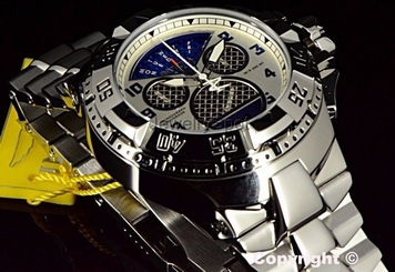 Invicta Excursion Reserve Caged Twisted Metal Swiss Made Retrograde SS Watch NEW