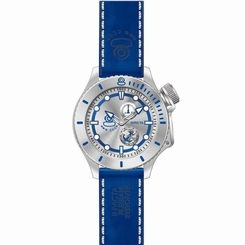Invicta Men's 'Russian Diver' Swiss Quartz Stainless Steel and Leather Automatic