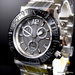 Invicta Reserve Ocean Reef Swiss Made Chronograph Stainless Steel Gray Watch New