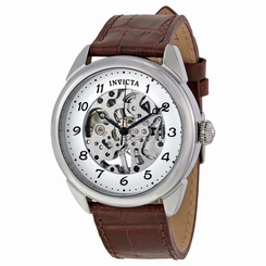 Invicta Men's 17187 Specialty Mechanical 3 Hand Silver Dial Watch