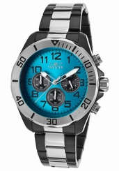 New Mens Invicta 18224 Pro Diver Rare Teal Blue Dial Two Tone Bracelet Watch