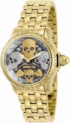 Invicta 34mm Artist Series Bone Collector Quartz Stainless Steel Watch ,New