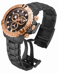 New Mens Invicta 18238 Reserve Chronograph Rose Gold Tone Steel Bracelet Watch