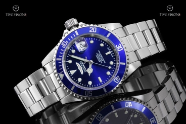 Invicta 40mm Pro Diver Blue Dial Stainless Steel Automatic Bracelet Watch 9094OB