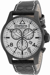 Invicta Reserve 19755 47mm Swiss Made Chronograph Date Leather Strap Mens Watch