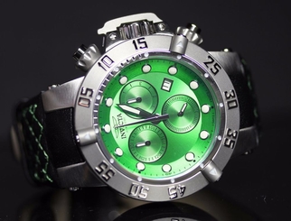  Invicta Womens Subaqua Noma III Swiss Made ETA G15 Green Dial Chronograph Watch