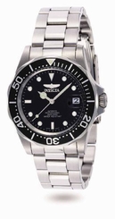 Invicta Men's Pro Diver Automatic 200m Black Dial Stainless Steel Watch 8926 843836089265