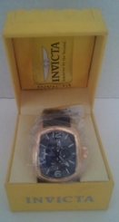 New Invicta 18903 Lupah Quartz Multi Function Silicone Strap Men's Watch Blk/Gld