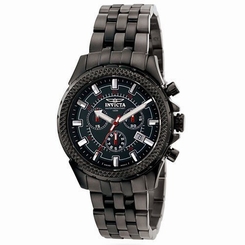 Invicta Men's Signature Chronograph Black Ion Plated Stainless Steel Watch 7168