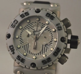 New Invicta 0657 Subaqua Nitro Chronograph Two Tone Titanium Bracelet Watch 843836006576