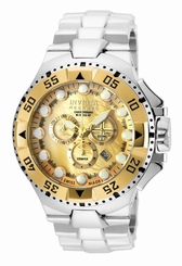 Invicta Mens Reserve Excursion Swiss Made CHAMPAGNE MOP Quartz Chronograph Watch