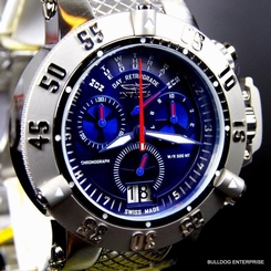 Invicta Subaqua Noma III Stainless Steel Blue Chronograph Swiss Made Watch New