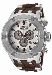 New Men's Invicta 14172 Subaqua Reserve Swiss Chronograph Silver Dial Poly Watch
