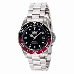 INVICTA MEN'S 40MM STEEL BRACELET & CASE AUTOMATIC BLACK DIAL WATCH 9403