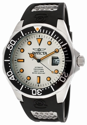 New Mens Invicta 11753 Pro Diver Automatic Black Rubber Strap Watch 722630211426
