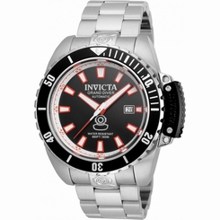 INVICTA MEN'S PRO DIVER STEEL BRACELET & CASE AUTOMATIC BLACK DIAL WATCH 21785