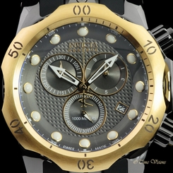Invicta Mens 52mm Reserve Venom Swiss Made Gunmetal Dial Chronograph Strap Watch